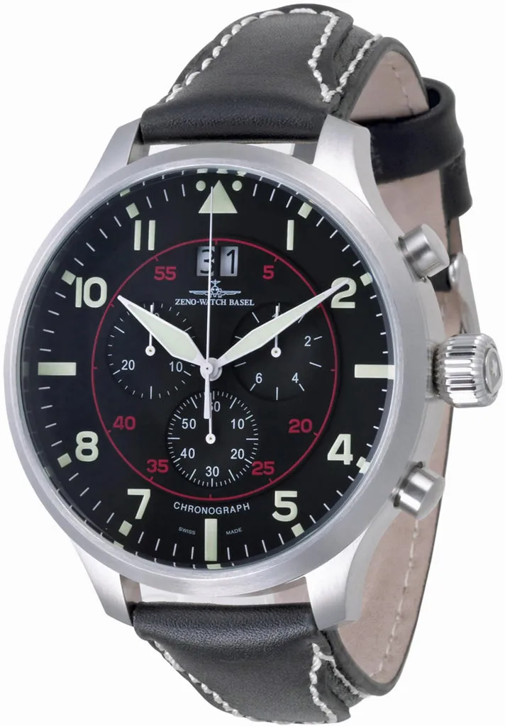 Zeno-Watch Basel Super Oversized Chrono Big Date Navigator montre quartz
