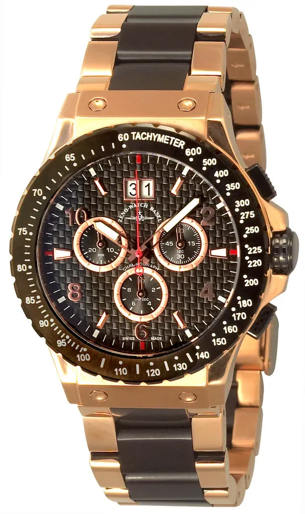 Zeno-Watch Basel Goldfinger Tachymeter Big Date montre chrono