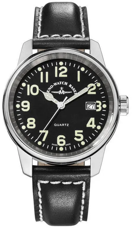 Zeno-Watch Basel Classic Pilot Date montre quartz