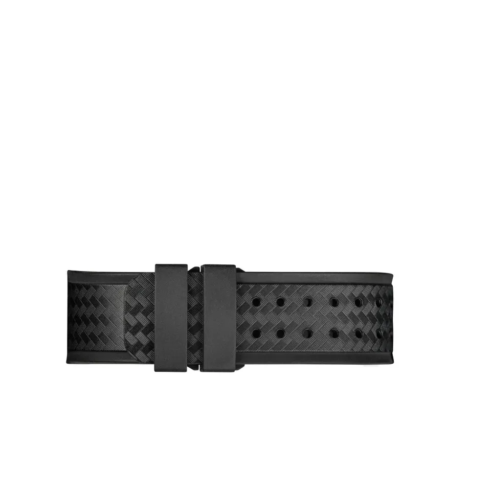 Davosa Titanium Automatic bracelet caoutchouc noir 24 mm
