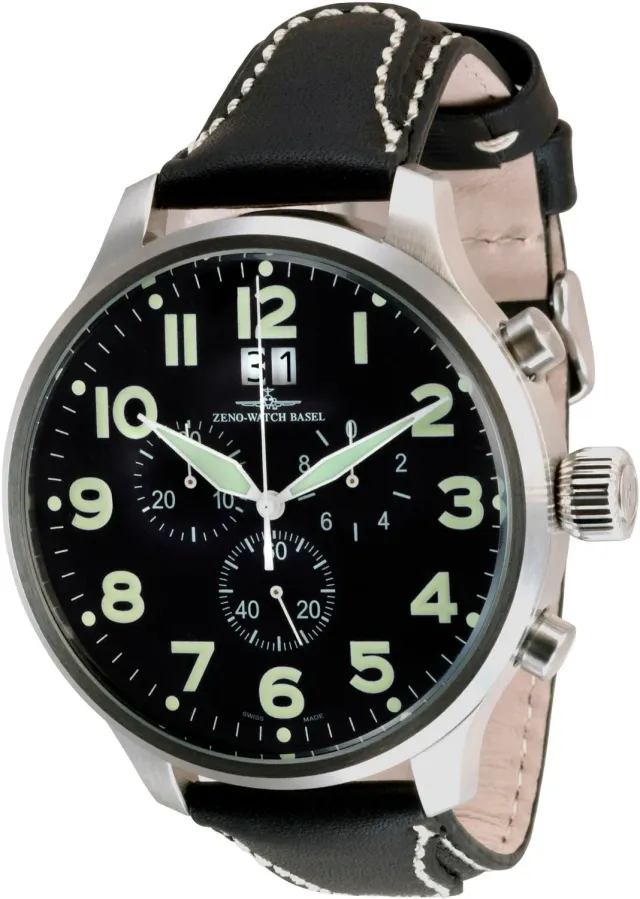 Zeno-Watch Basel Super Oversized ST Chrono Big Date chronographe