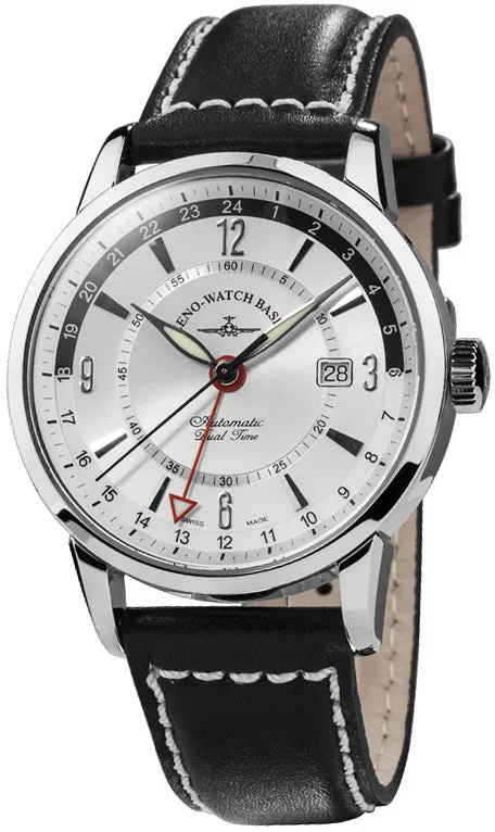 Zeno-Watch Basel Magellano GMT montre dual time rétro 1973