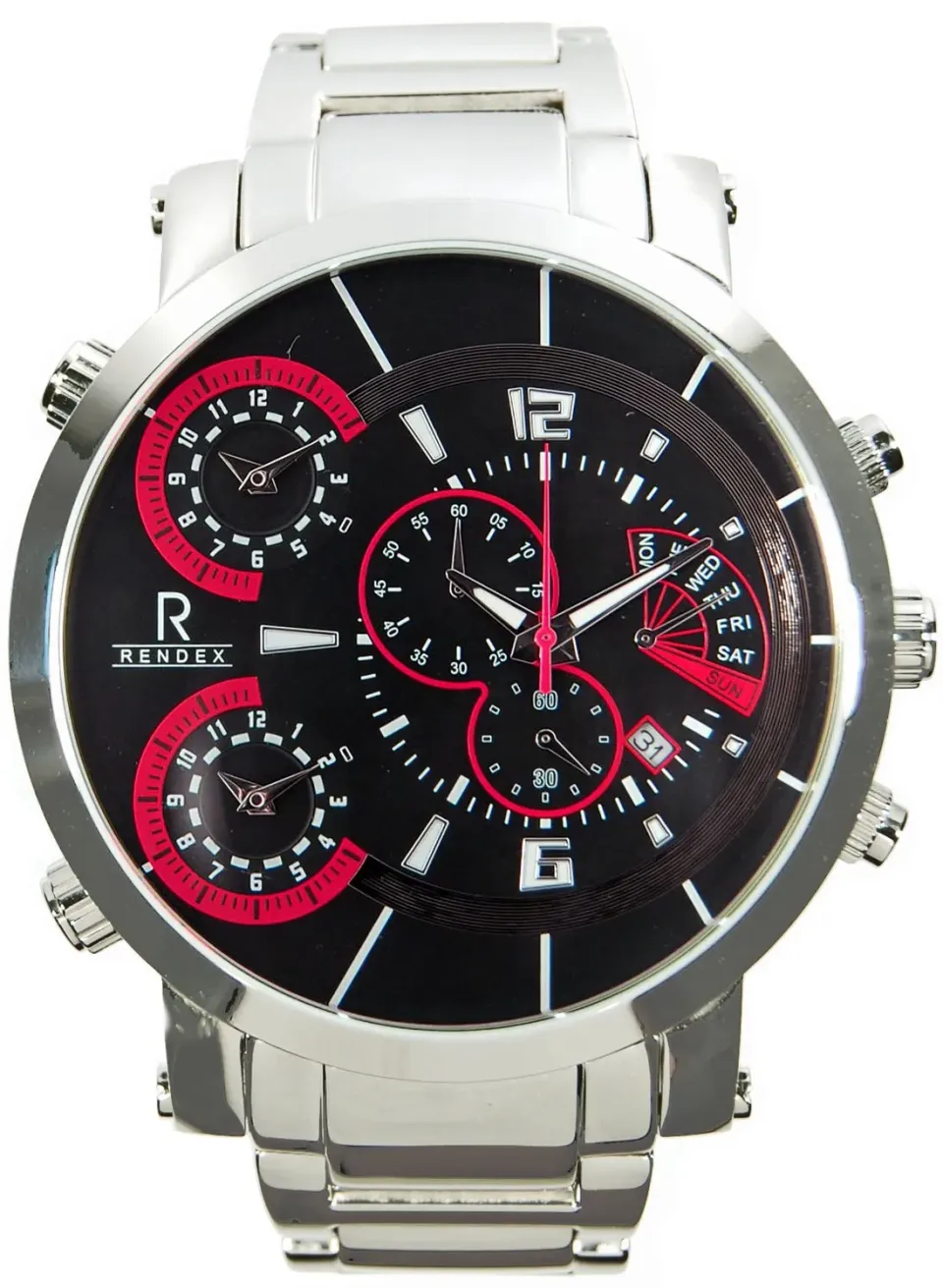 Zeno-Watch Basel Chronograph Threetimer XXXL montre 3 mouvements