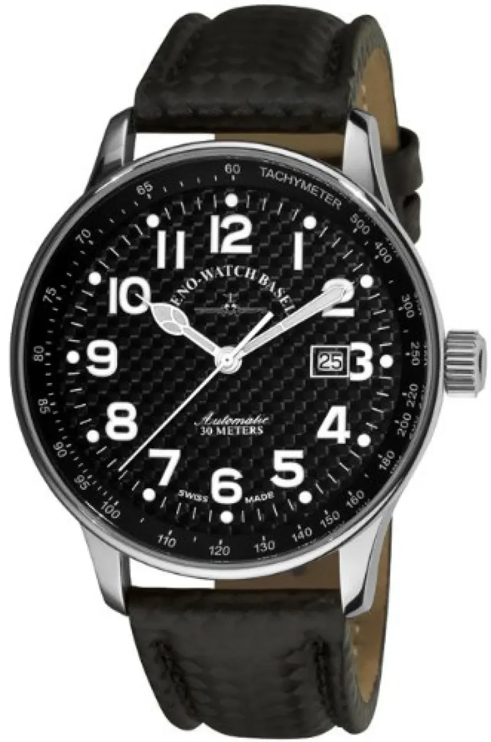 Zeno-Watch Basel X-Large Pilot Carbon montre automatique carbone