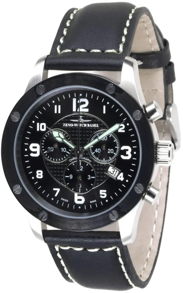Zeno-Watch Basel Screws 5030 Chronograph montre grande date