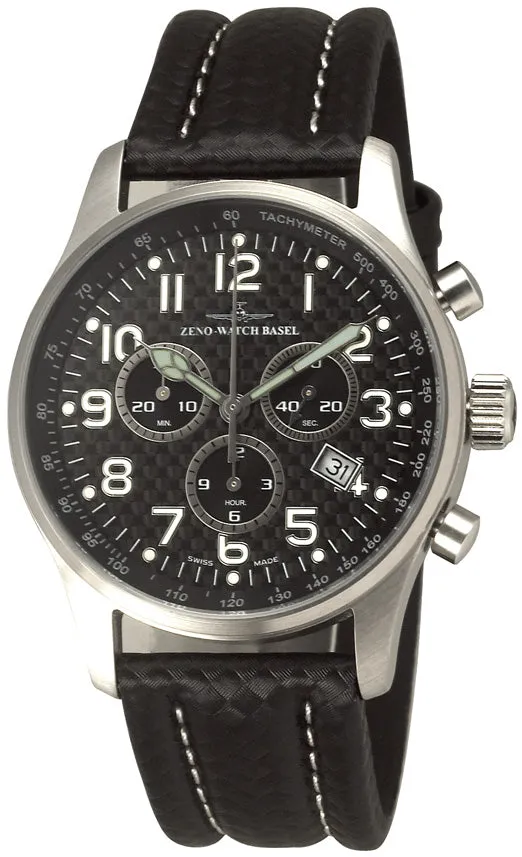 Zeno-Watch Basel Tachymeter Montre Chronographe Quartz Tachymètre