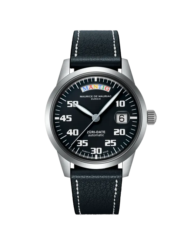 Maurice de Mauriac Automatic Modern Züri Date montre édition limitée