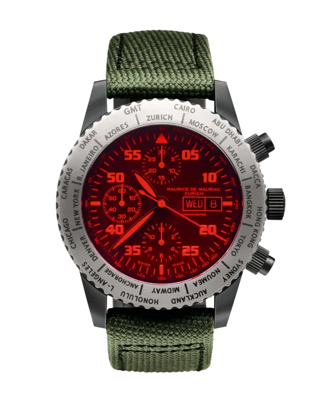 Maurice de Mauriac Chrono Modern Diver Travel Timer chrono