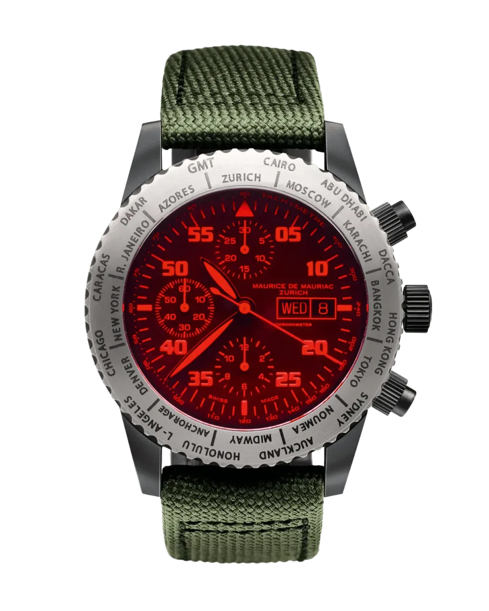 Maurice de Mauriac Chrono Modern Diver Travel Timer chrono
