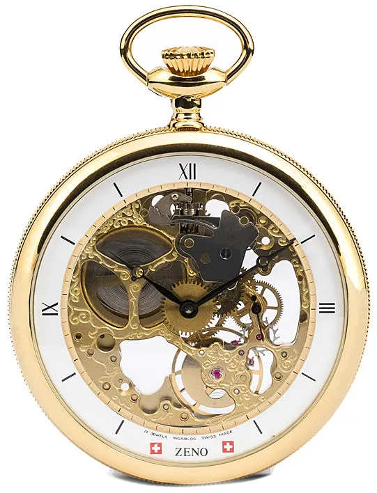 Zeno-Watch Basel Pocket Watch Lepine - XL skeleton montre de poche