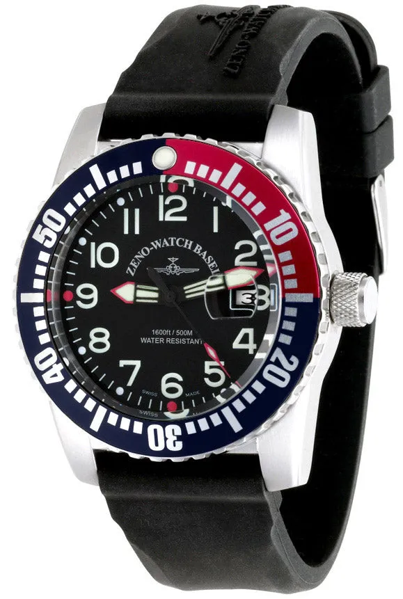 Zeno-Watch Basel Airplane Diver Quartz Numbers montre de plongée