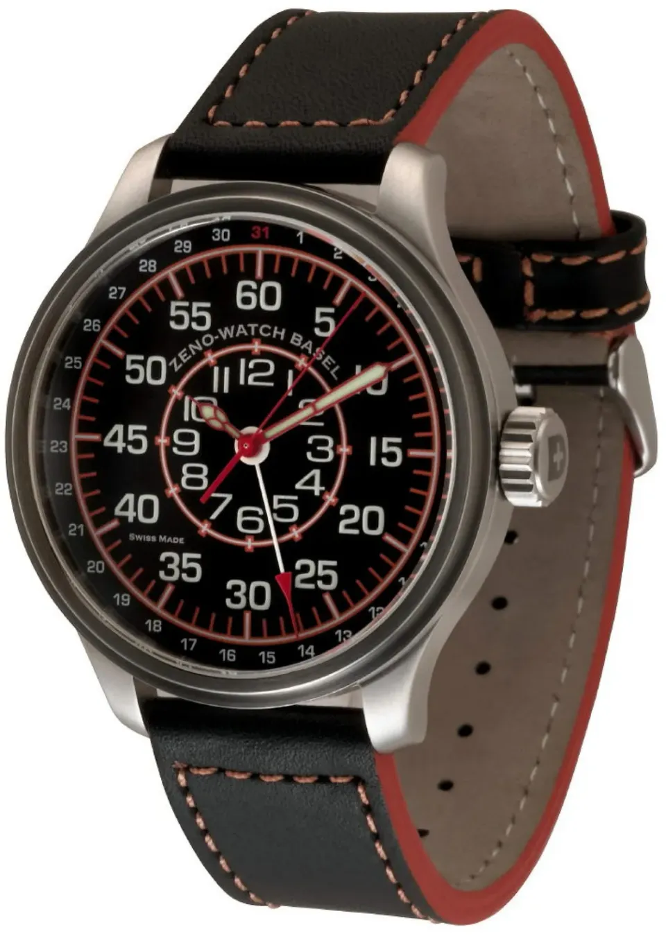 Zeno-Watch Basel OS Pilot Observer Pointer date montre