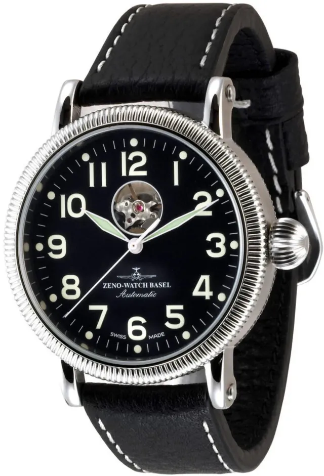 Zeno-Watch Basel Nostalgia XL Open Heart montre vintage