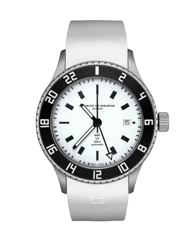 Maurice de Mauriac L2 GMT White montre