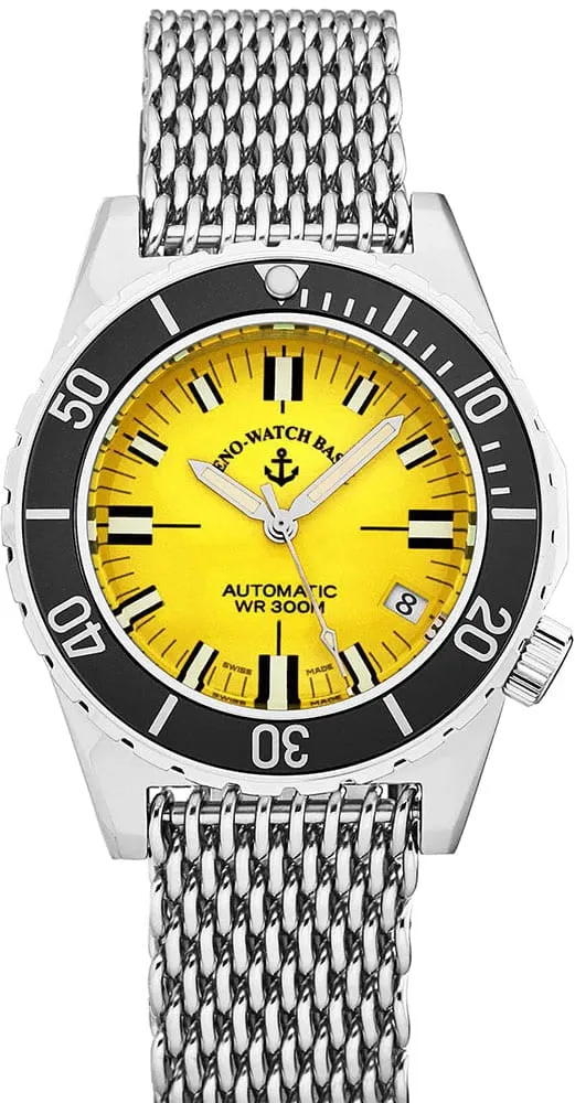 Zeno-Watch Basel Army Diver montre automatique mesh édition limitée
