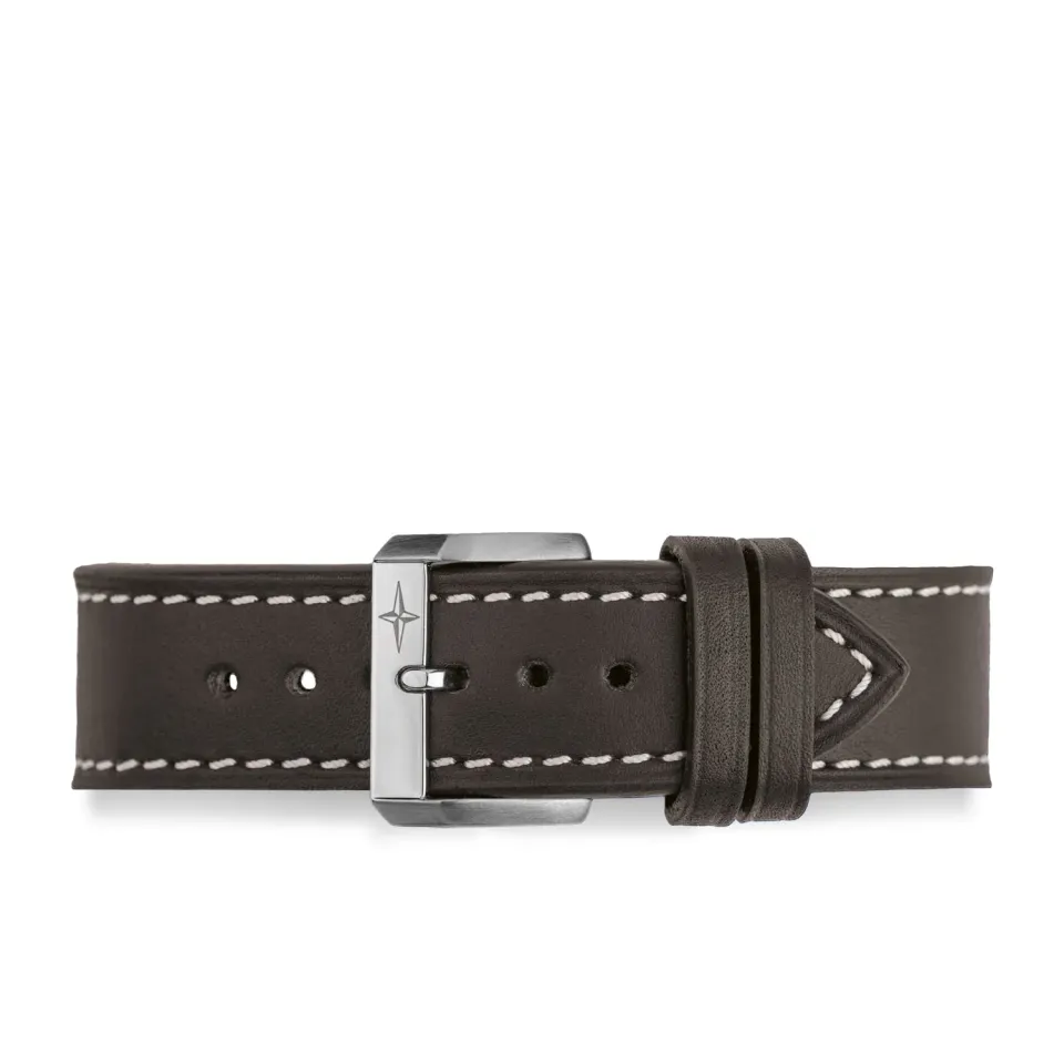 Davosa Bracelet montre cuir marron 22mm