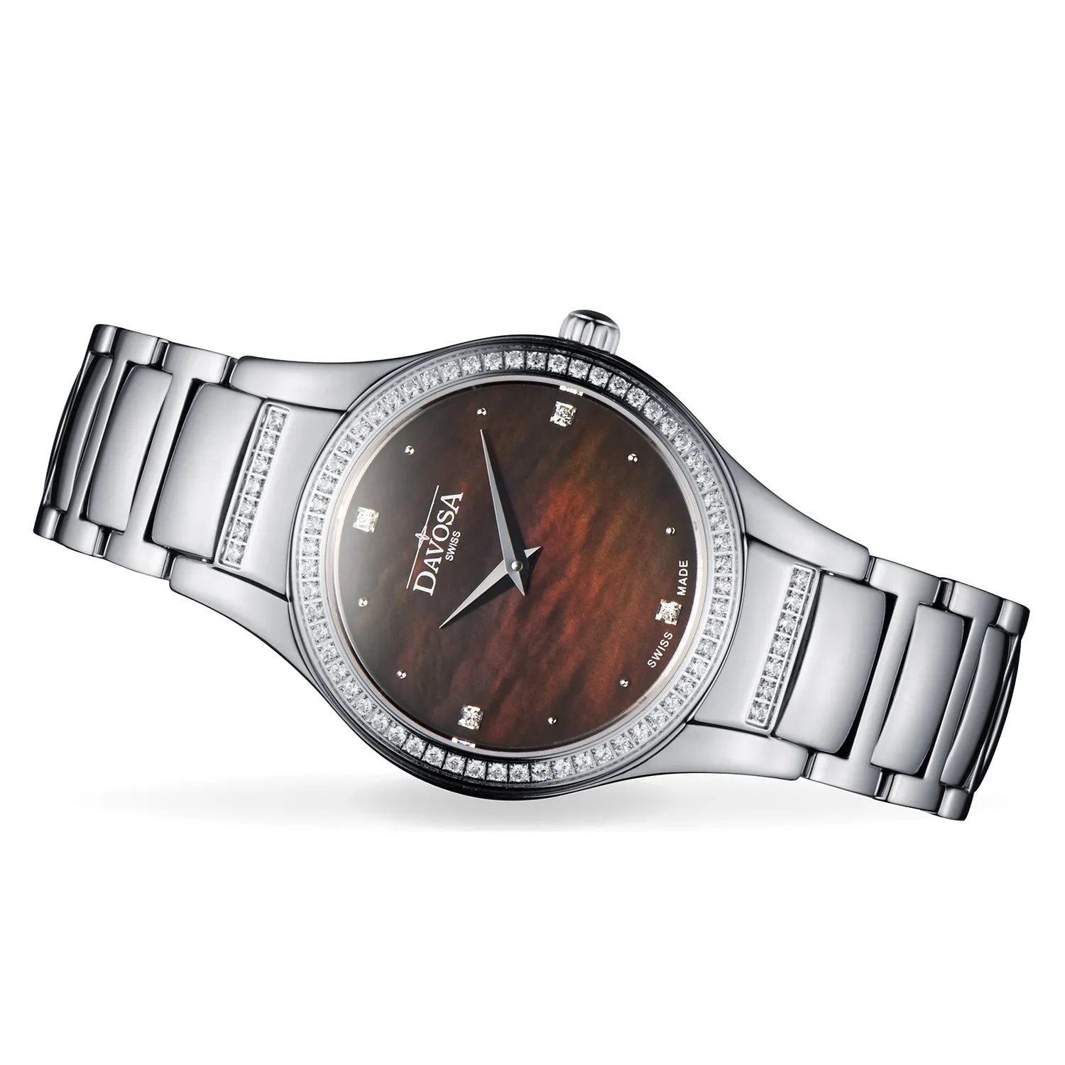 Davosa LunaStar Montre femme quartz nacre zircons