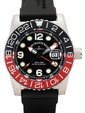 Zeno-Watch Basel Airplane Diver Quartz GMT Points montre GMT