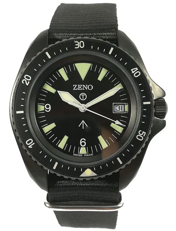 Zeno-Watch Basel PRS Quartz montre homme noire