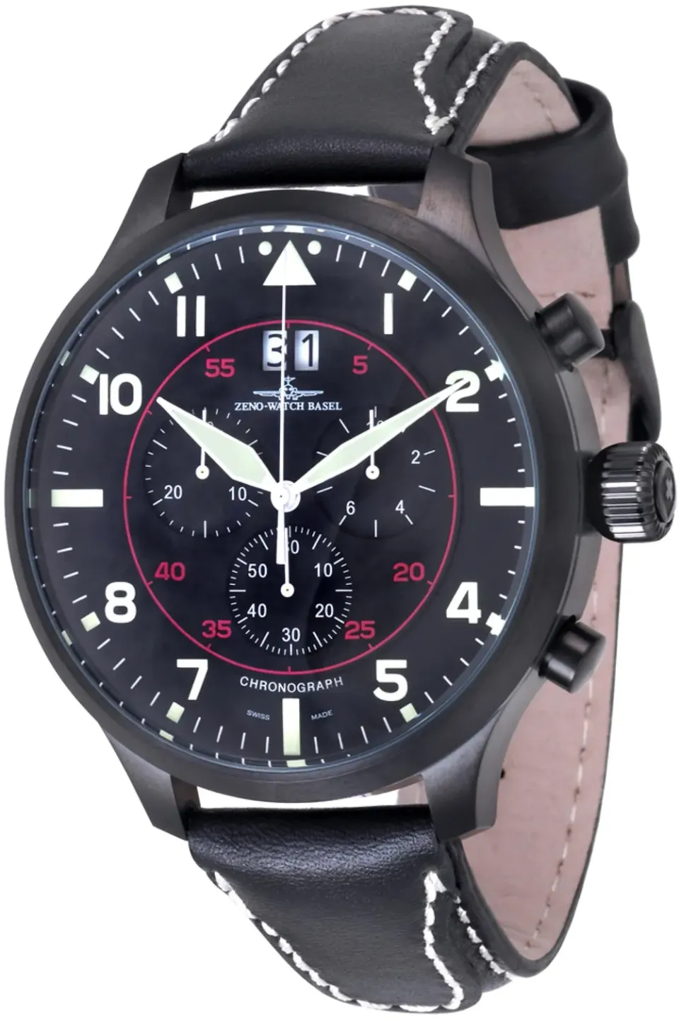 Zeno-Watch Basel Super Oversized BK Chrono Big Date montre chronographe