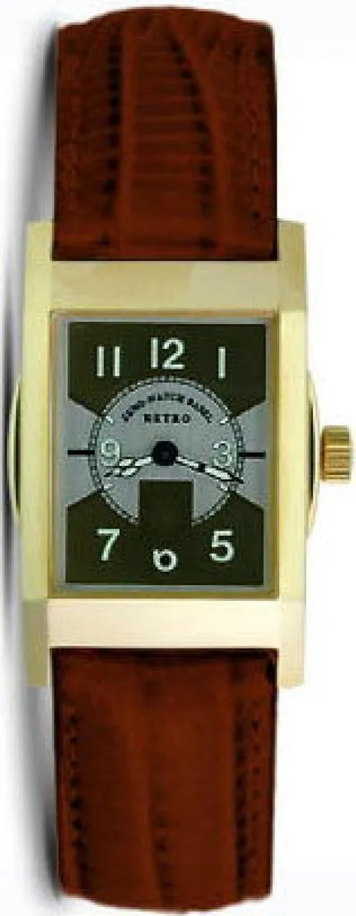 Zeno-Watch Basel Art Deco Rectangular Winder montre à remontage manuel