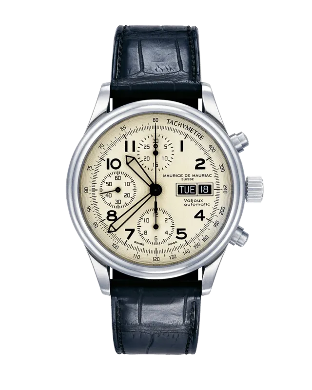 Maurice de Mauriac Chrono Classic montre bracelet croco
