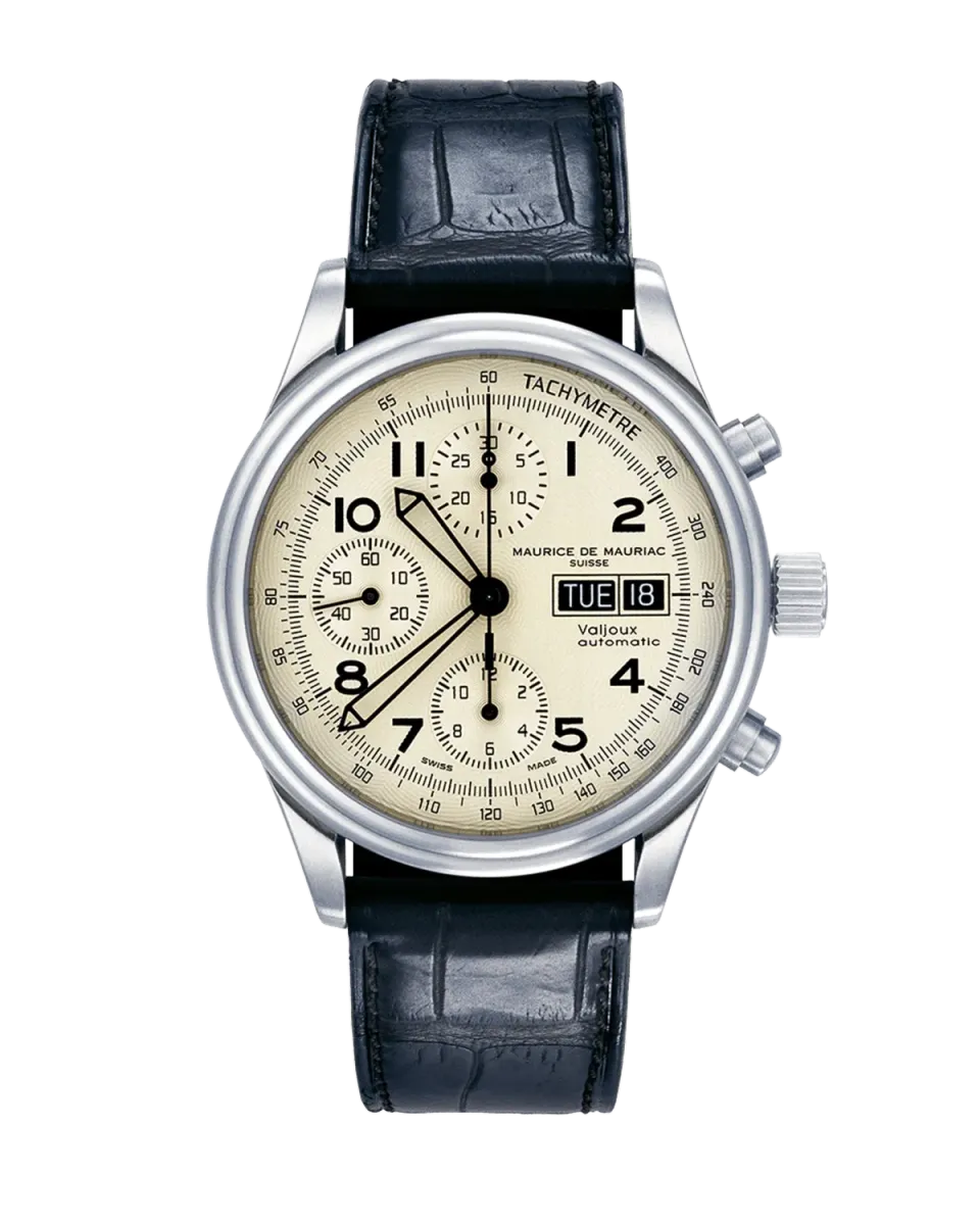 Maurice de Mauriac Chrono Classic montre bracelet croco