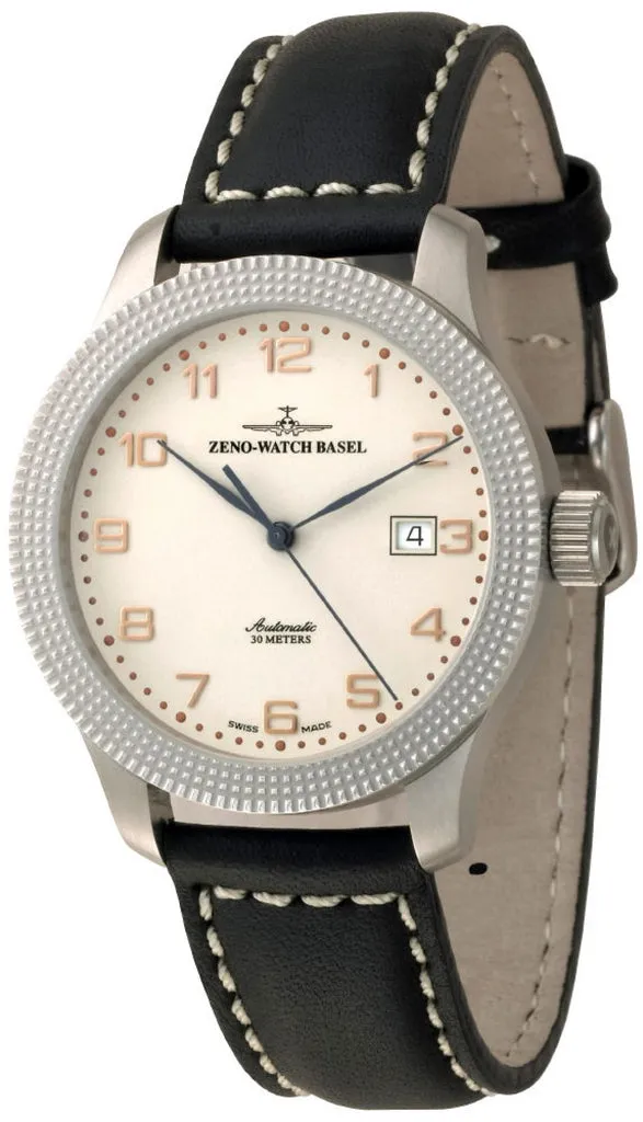 Zeno-Watch Basel New Classic Clou de Paris montre automatique rétro