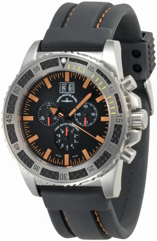 Zeno-Watch Basel Professional Diver XL Chronograph Quartz Big Date montre