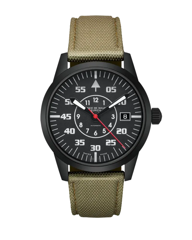Maurice de Mauriac Automatic Modern Pilot PVD montre automatique