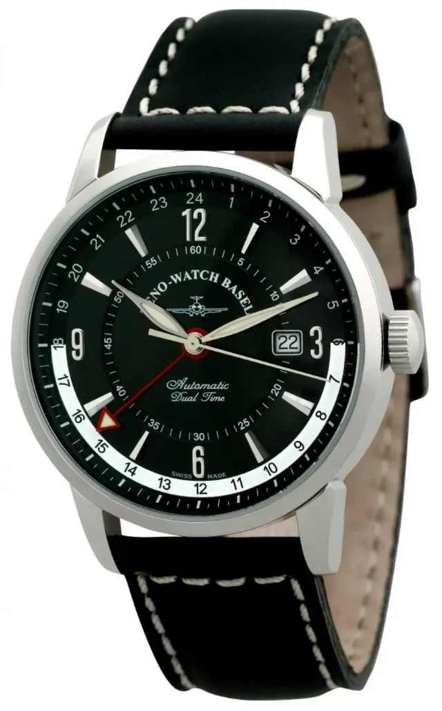 Zeno-Watch Basel Magellano GMT montre dual time rétro 1973