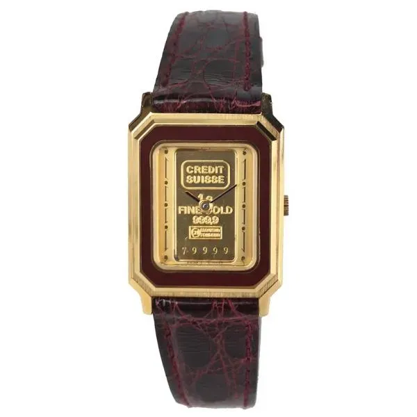 Zeno-Watch Basel Catena montre lingot or 1g laque