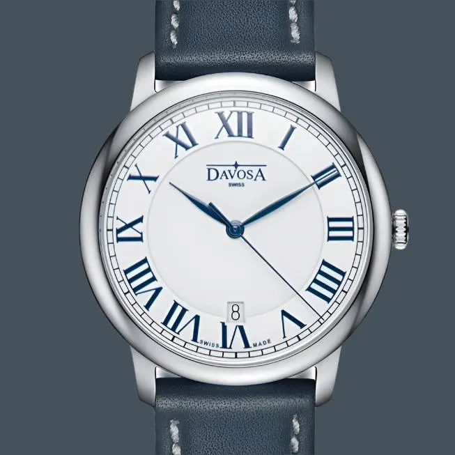 Davosa Amaranto Montre femme quartz cuir boîtier plat