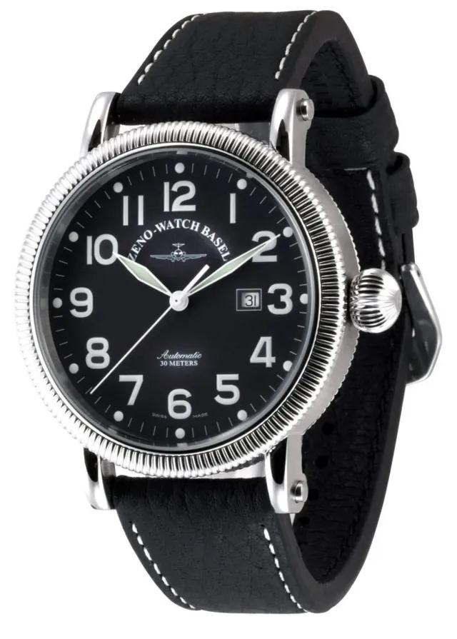 Zeno-Watch Basel Nostalgia XL Automatic Montre Vintage Lunette