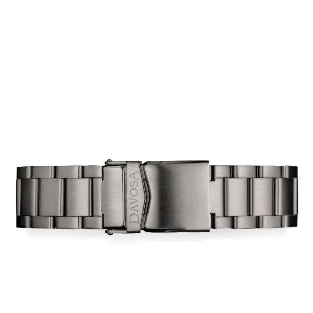Davosa Argonautic TriaLink Gun bracelet acier gun 3 rangs