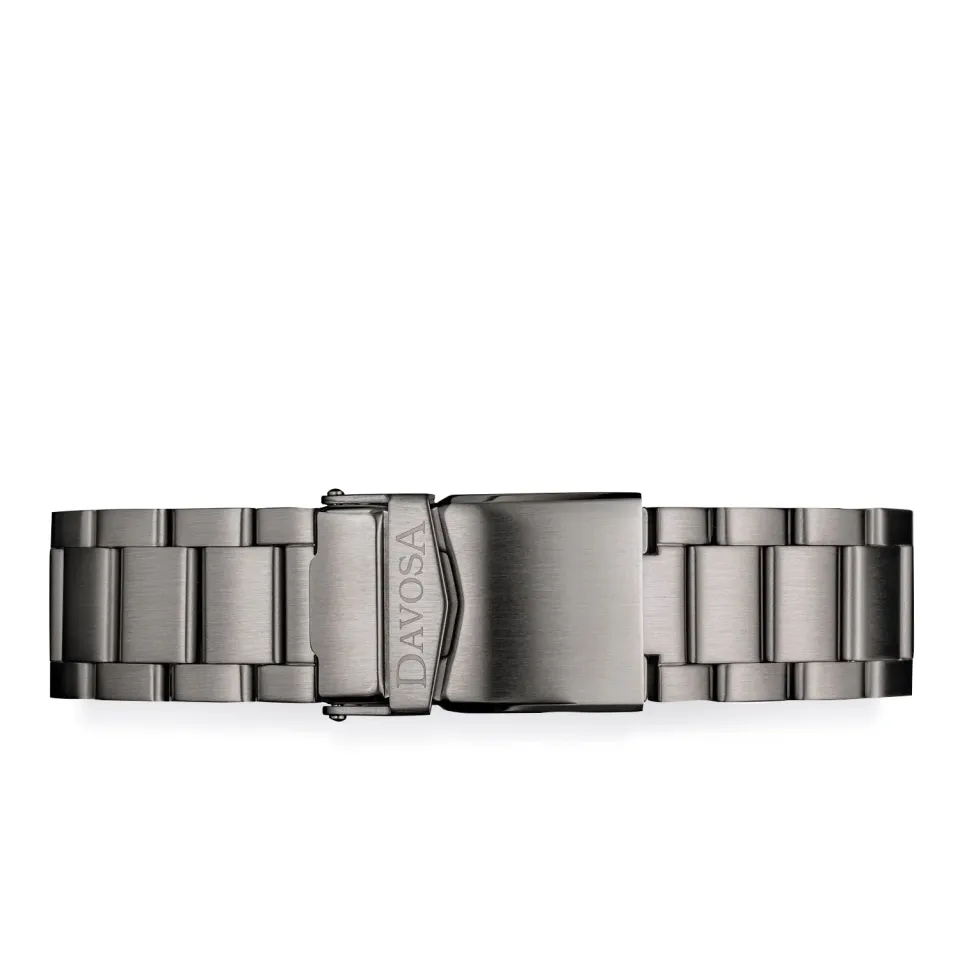 Davosa Argonautic TriaLink Gun bracelet acier gun 3 rangs