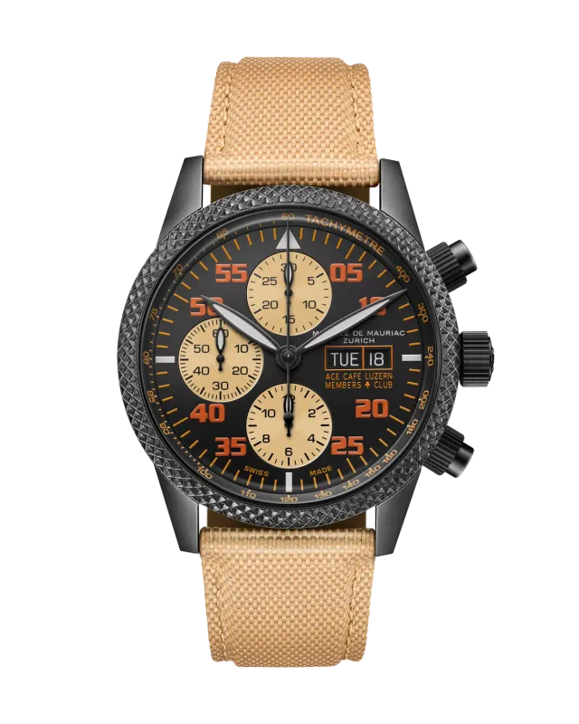 Maurice de Mauriac Chrono Modern ACE Cafe montre chronographe