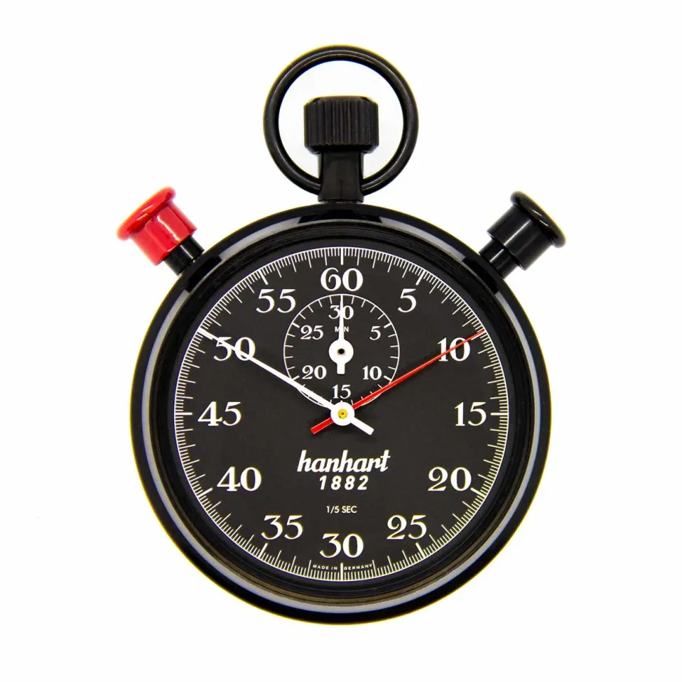 Hanhart 1882 Split-Seconds Addition Timer chronomètre flyback noir
