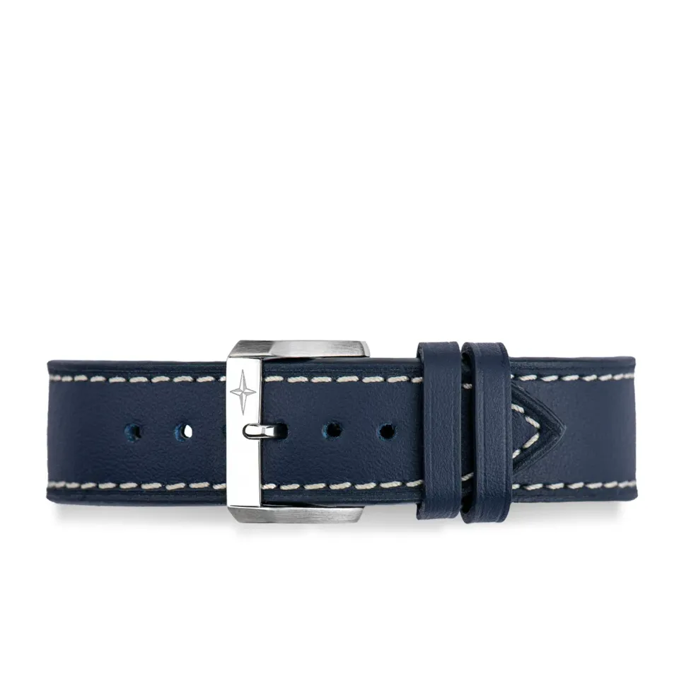 Davosa bracelet cuir bleu