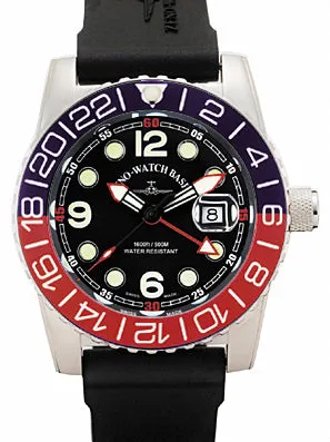 Zeno-Watch Basel Airplane Diver Quartz GMT Points montre GMT