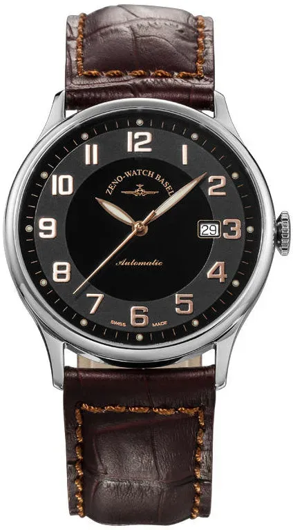 Zeno-Watch Basel Flatline Automatic Retro montre automatique date