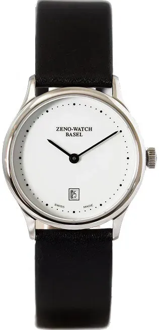 Zeno-Watch Basel Bauhaus Flat Lady Dots Montre Quartz Date