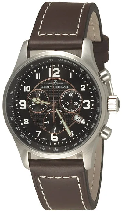Zeno-Watch Basel Tachymeter Montre Chronographe Quartz Tachymètre