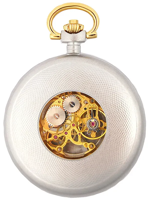 Zeno-Watch Basel Savonette montre de poche squelette