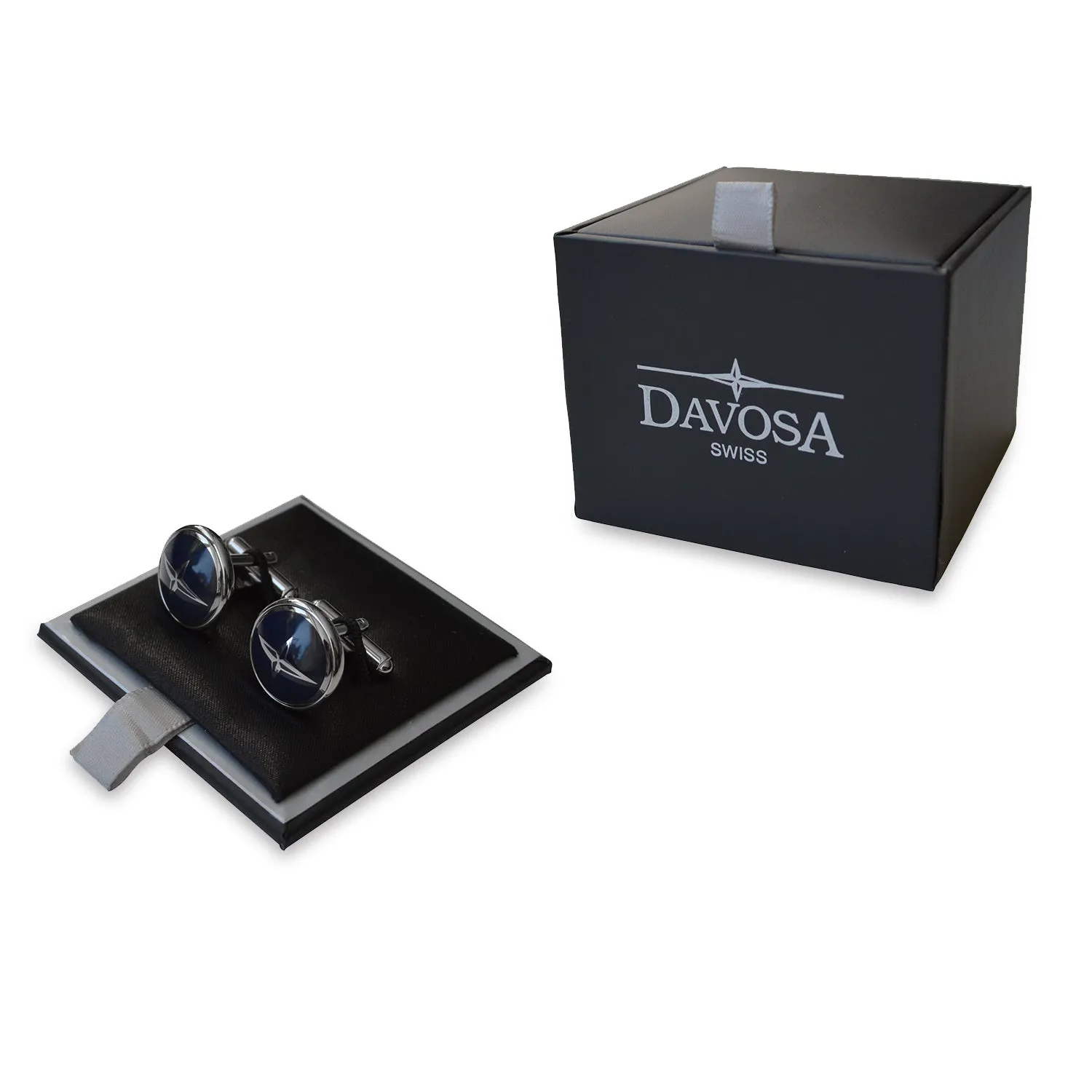 Davosa boutons de manchette émail étoile coffret