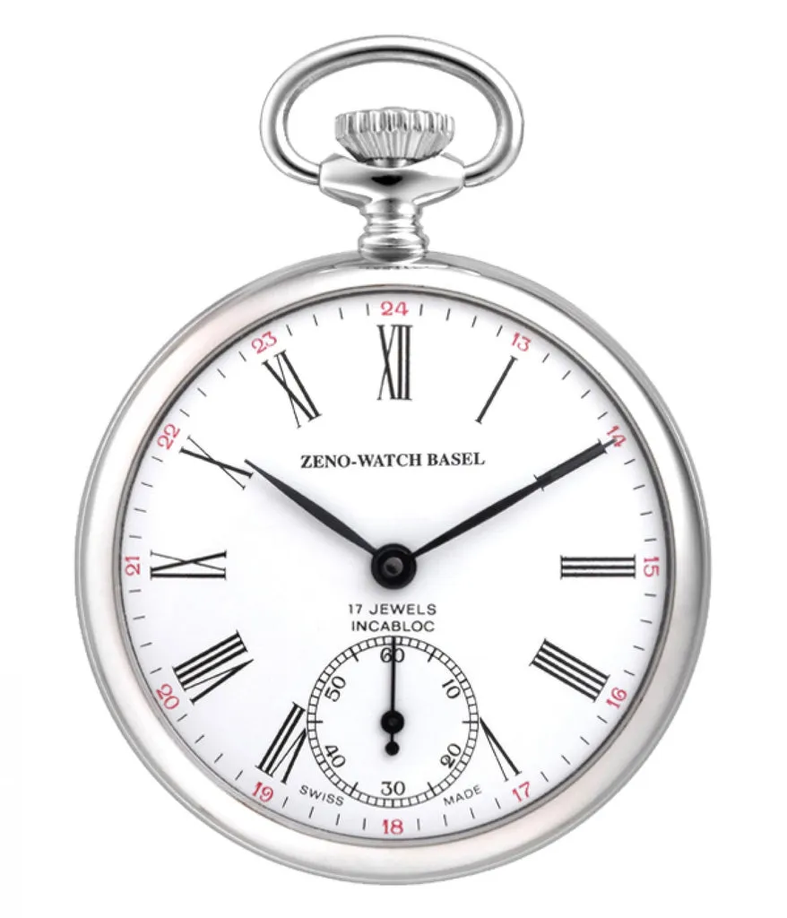 Zeno-Watch Basel Lepine montre de poche chromée