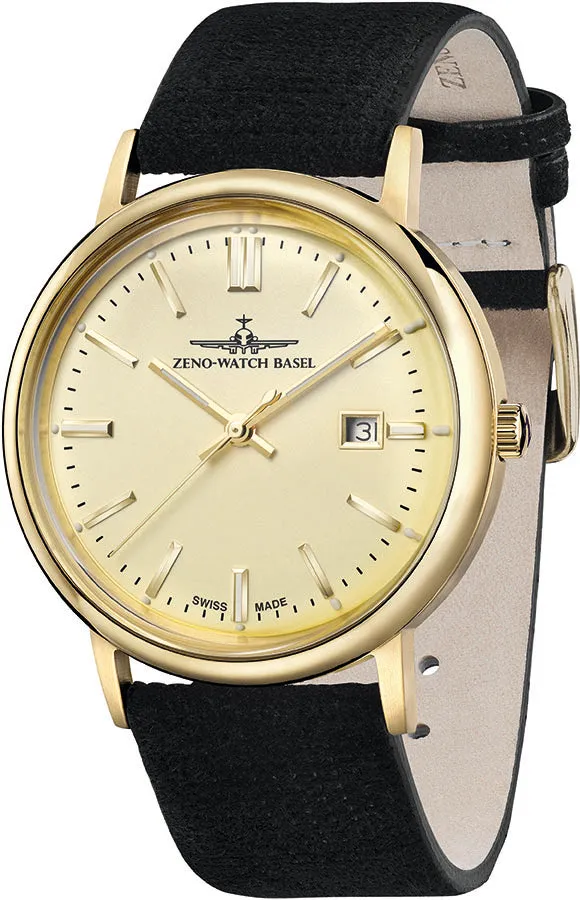 Zeno-Watch Basel Luc Vintageline Quartz montre rétro