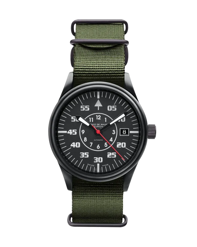 Maurice de Mauriac Automatic Classic PVD Pilot montre pilote