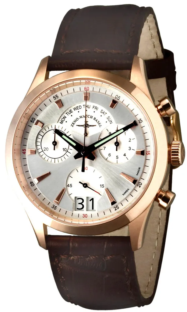 Zeno-Watch Basel Gentleman Chronograph Big Date montre quartz
