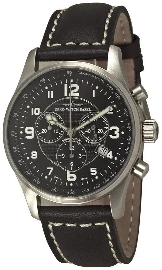 Zeno-Watch Basel Tachymeter Montre Chronographe Quartz Tachymètre